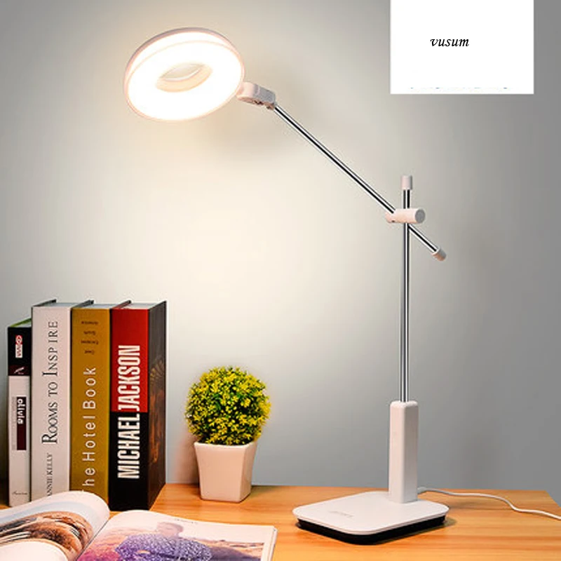 LED три вида цветовой температуры бизнес настольная лампа лабораторная Лупа