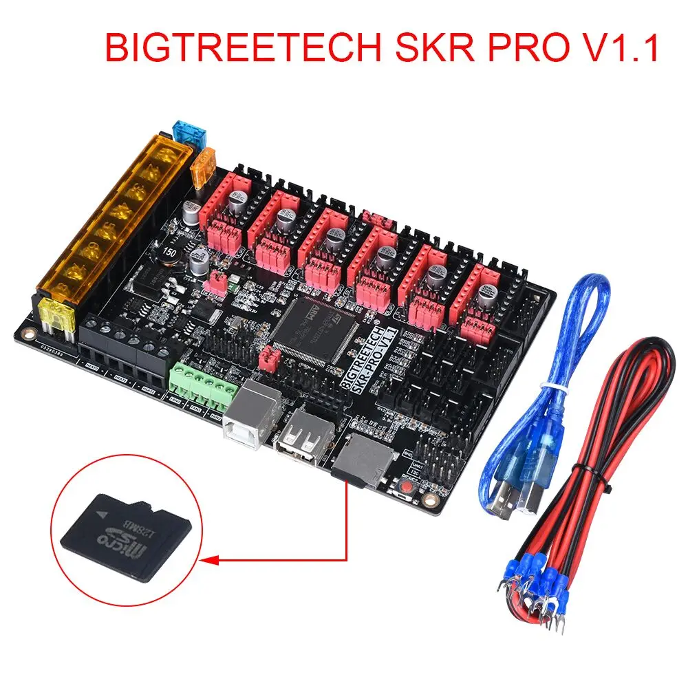BIGTREETECH SKR PRO V1.1 плата управления 32 бит VS MKS GEN L SKR Ramps 1,6+ TMC2209 TMC2208 TMC2130 для Ender 3 Pro части 3d принтера