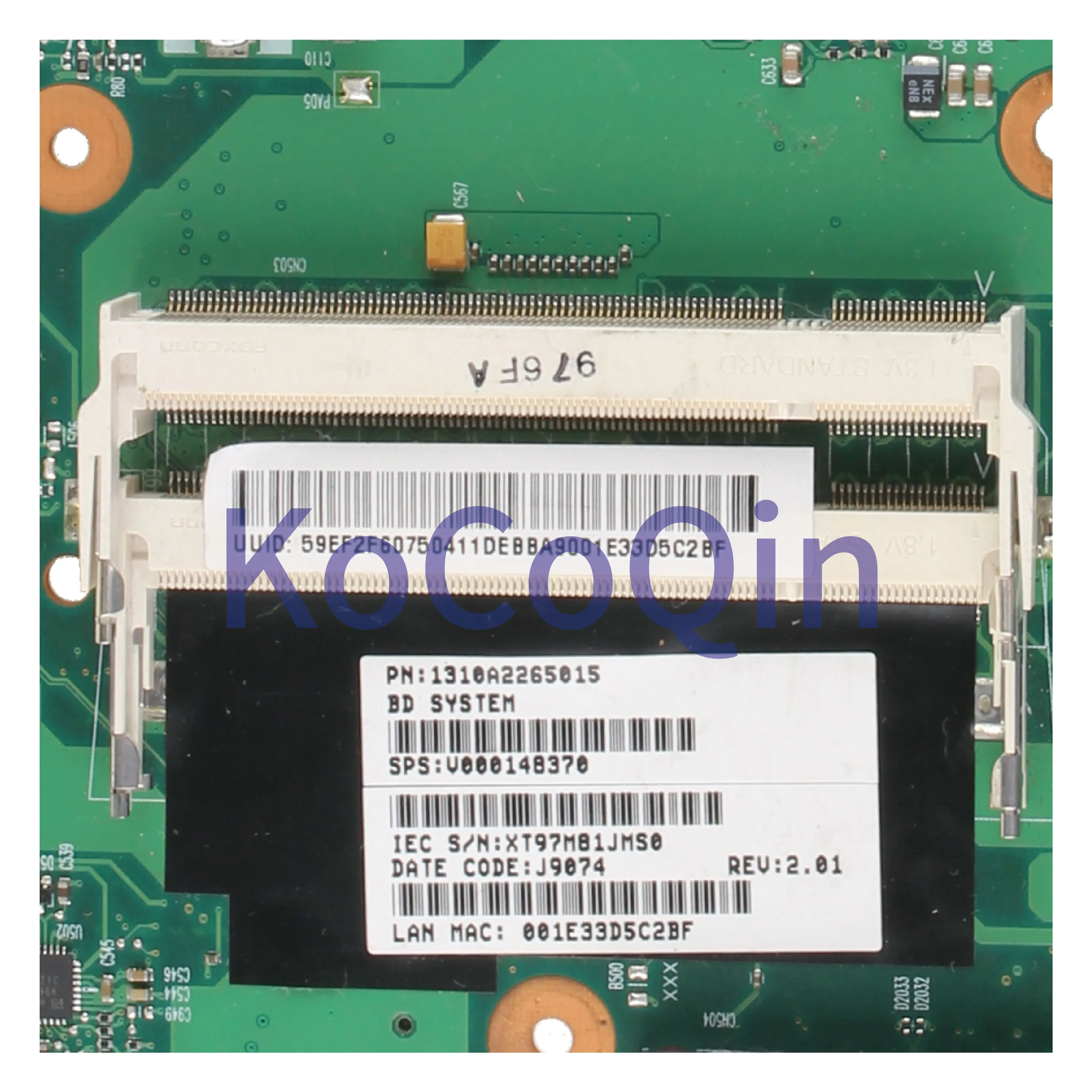 Kocoqin материнская плата для ноутбука Toshiba Satellite L300 L305 L350 L355 материнская плата 6050A2264901 V000148370 GL40