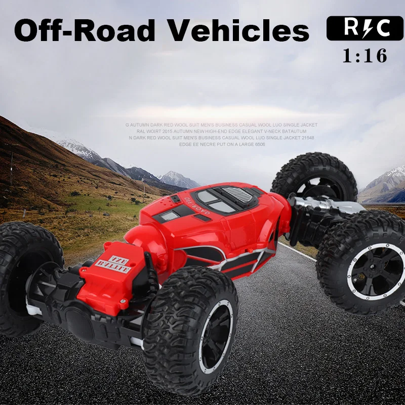 RC автомобиль внедорожные транспортные средства двухсторонний флип трюк 4WD 2 4 ГГц
