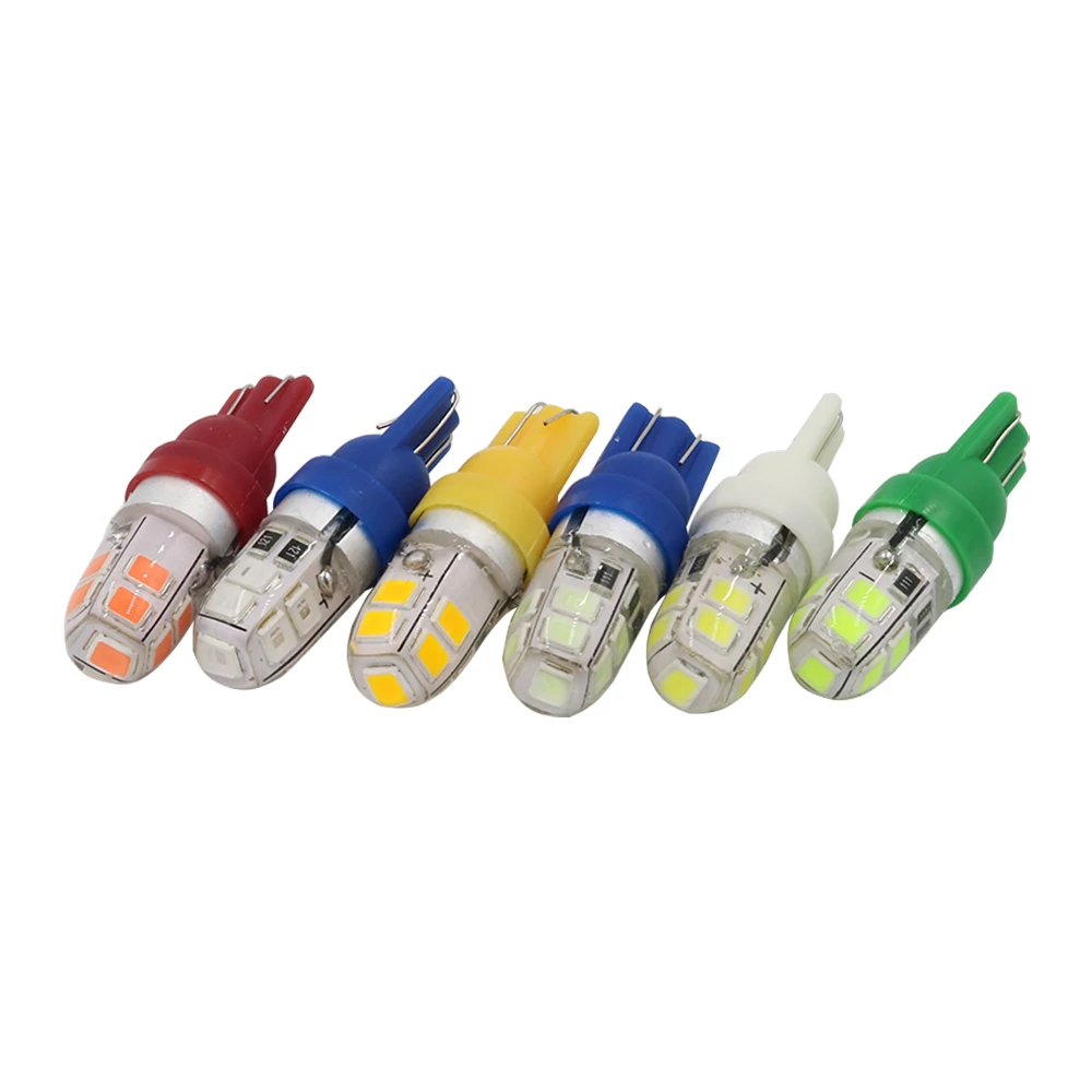 Y 50X T10 силиконовая W5W Светодиодная Лампа 194 9smd новая 2835 автомобильная светодиодная