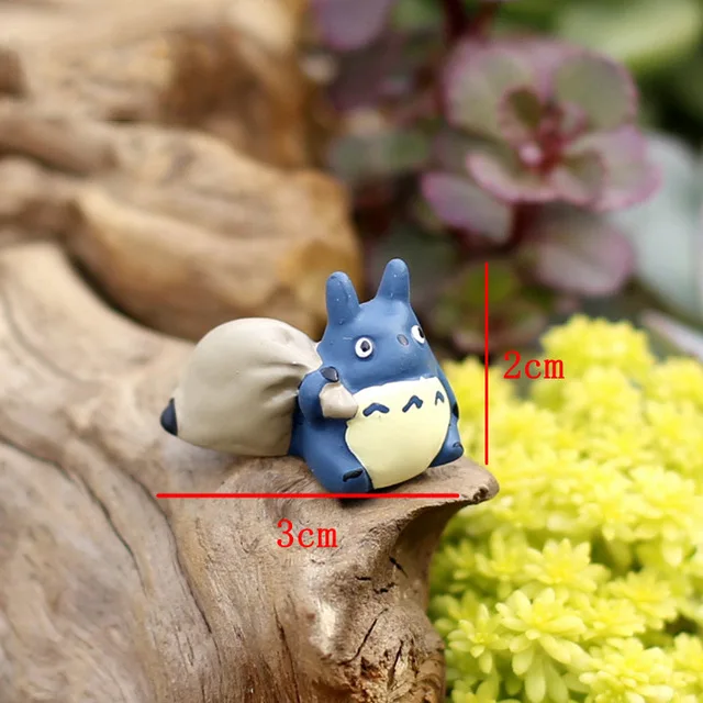 totoro BAIUFOR миниатюрные животные Мультяшные девушки милый Тоторо Фигурки фигурки мини садовый Декор DIY ландшафт с террариумом фигурки - Цвет: totoro