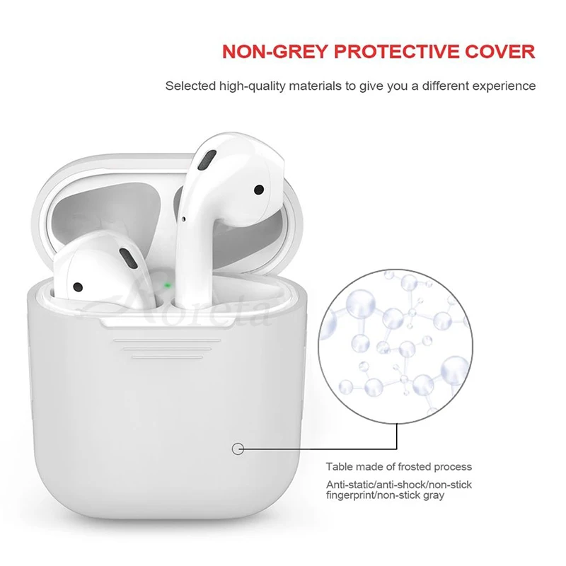 Roreta силиконовый защитный чехол для наушников airPods, аксессуары для гарнитуры из ТПУ, мягкий чехол для Apple Airpods, зарядная коробка
