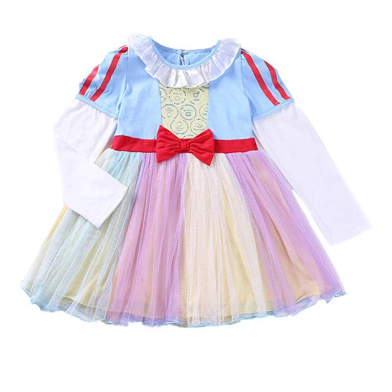 Girls dress Snow White princess dresses Children Winter Clothes New Years costumes for girls kids clothing Tutu Party Cosplay | Детская