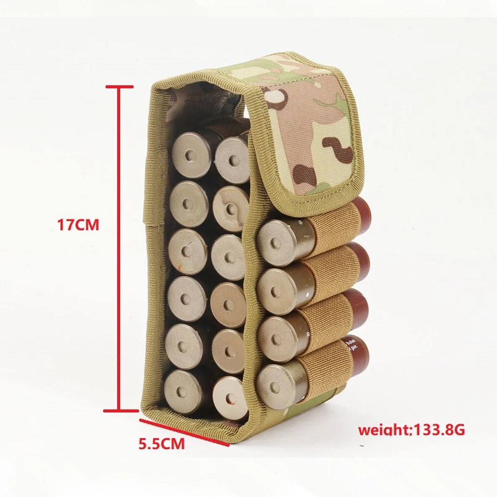 

Tactical 10 Round 12GA 12 Gauge Ammo Shells Molle Pouch Army Shot gun Reload Magazine Pouches Airsoft Mag Pouch Hunting Ammo Bag