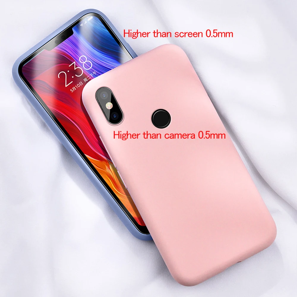 Оригинальный силиконовый Жидкий чехол для телефона Xiaomi A1 A2 Lite 5X 6 6X 8 9 SE Mix 2 3 Redmi Pro 6A