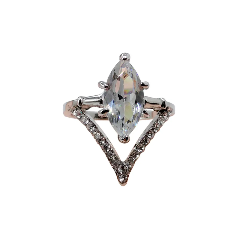 Стильные ювелирные изделия Романтические элегантные кольца женские модные