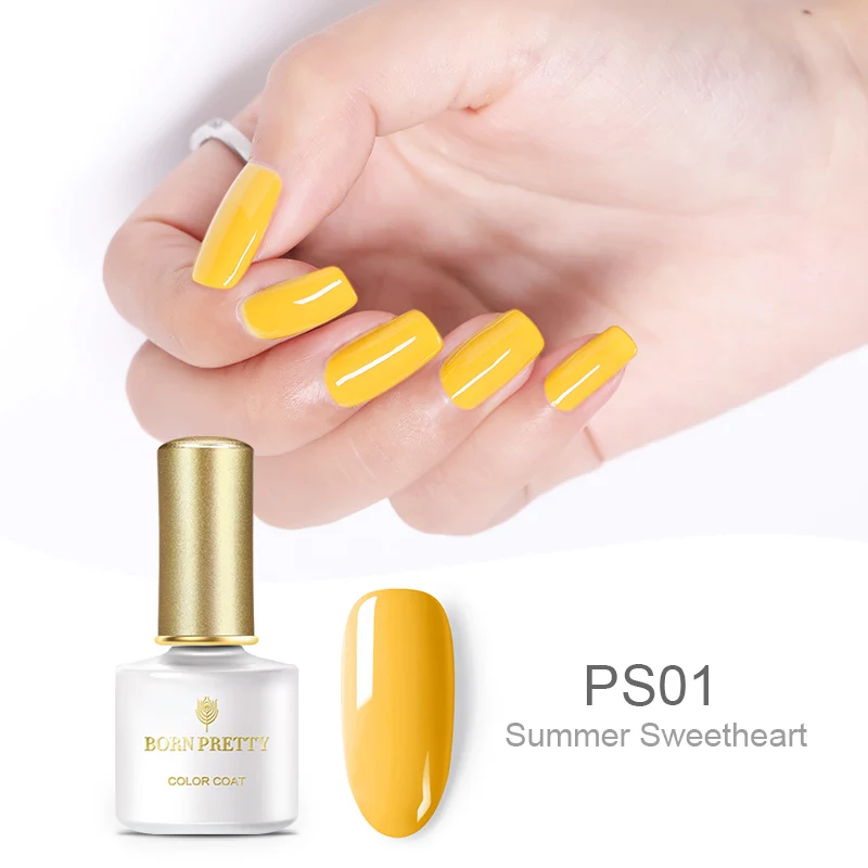 BP-PS01 Серия BORN PRETTY Pumpkin гель для ногтей 6 мл Желтый Оранжевый чистый цвет ногтей отмачиваемый УФ Гель-лак для ногтей лак для осени - Цвет: BP-PS01