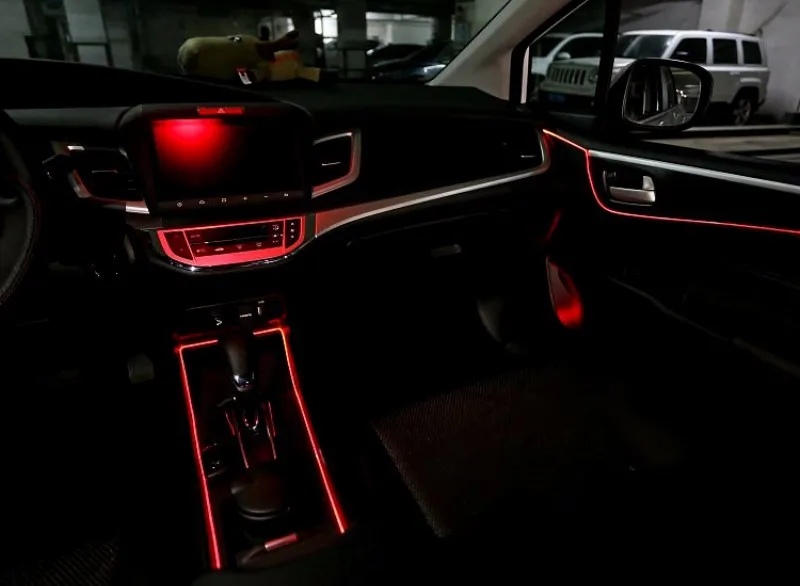 Для NISSAN Maxima A32 A33 A34 A35 A36 1994- интерьер автомобиля окружающий светильник внутри автомобиля холодный светильник полосы оптического волокна