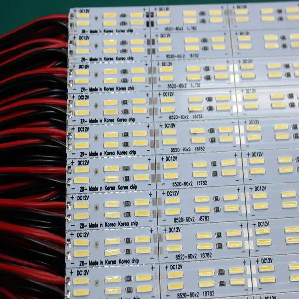 Двухрядный чип SMD 8520 алюминиесветодиодный светодиодная жесткая полоса 12 В