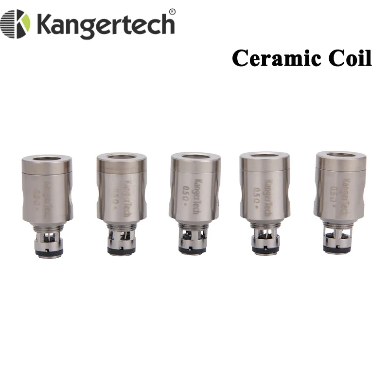 20 шт./лот керамическая катушка Kanger SSOCC 0 5 Ом для электронной сигареты испаритель