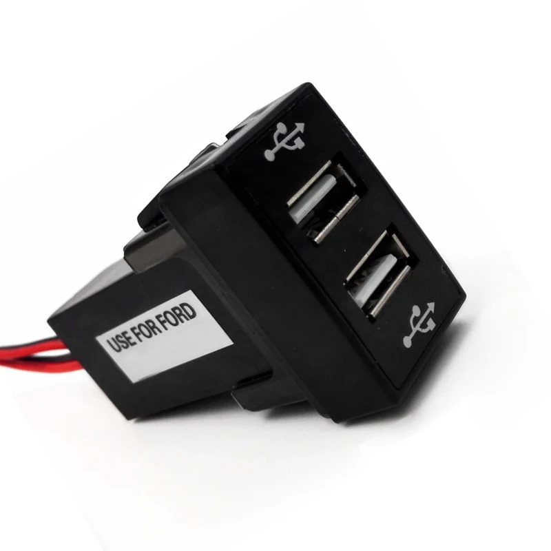 Зарядное устройство с двумя USB портами и креплением на приборную панель|charger