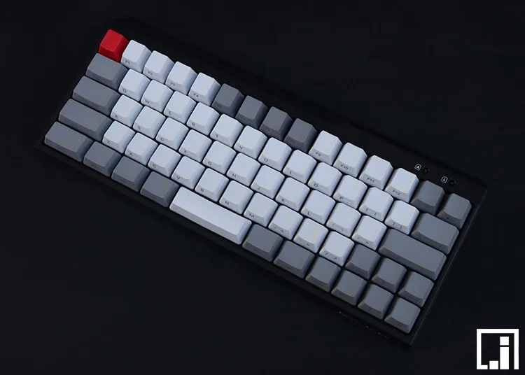 Черная механическая клавиатура PBT пустая белая серая filco minila air толстая боковая с