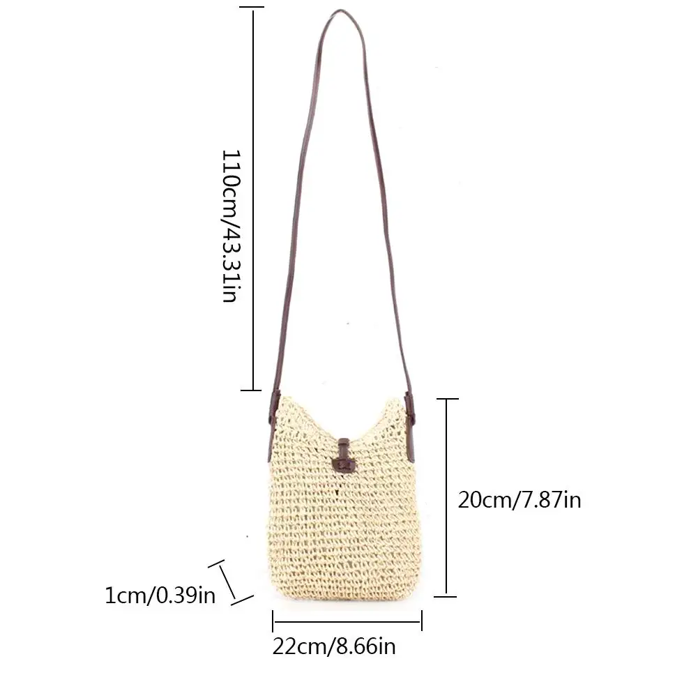 Тканая Наплечная Сумка из бумажной веревки в японском и южнокорейском стиле Hansenne