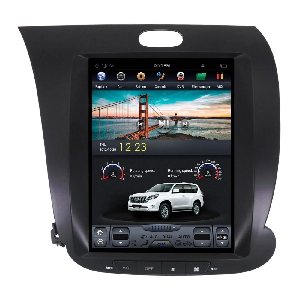 Автомобильный DVD плеер Tesla Android 7 GPS навигация для Kia CERATO K3 FORTE 2013 2017 автомагнитола