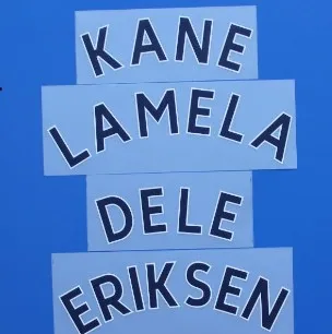 2017 2021 домашний ERIKSEN SON KANE LAMELA NDOMBELE Бейл nameset патч значок|Заплатки| |