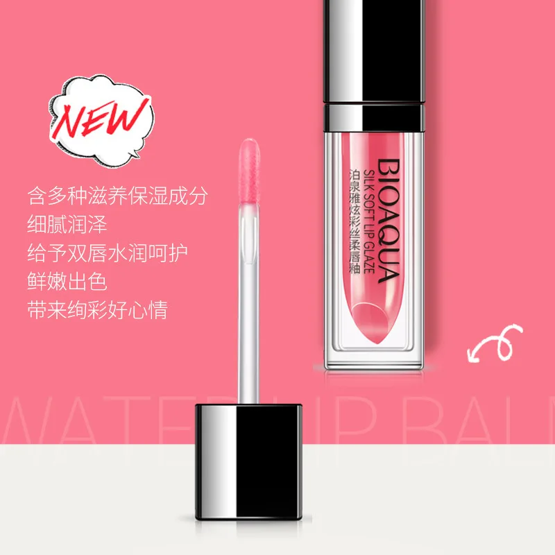 BIOAQUA фирменные разноцветные шелк мягкий блеск для губ увлажняющий Moisture Lipstick Полный губы ТИНТ не просто исчезают без помада чашки глазури