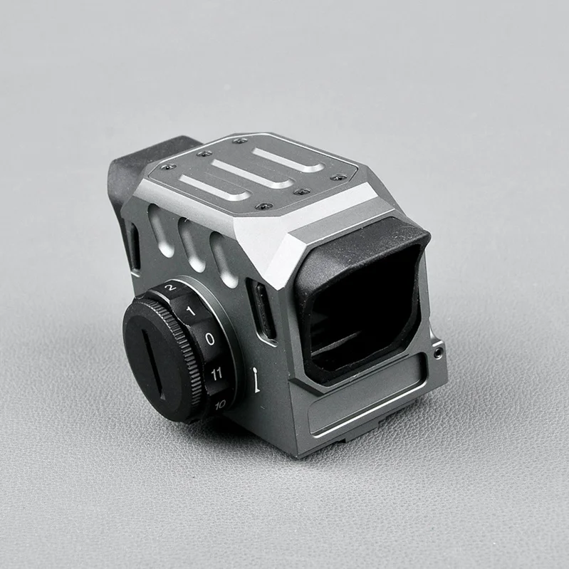 silver color DI оптический EG1 Красный точка голографический прицел тактический рефлекс прицел солнцезащитный Прозрачный Стекло охотничьи прицелы Luneta Para винтовка - Цвет: silver color