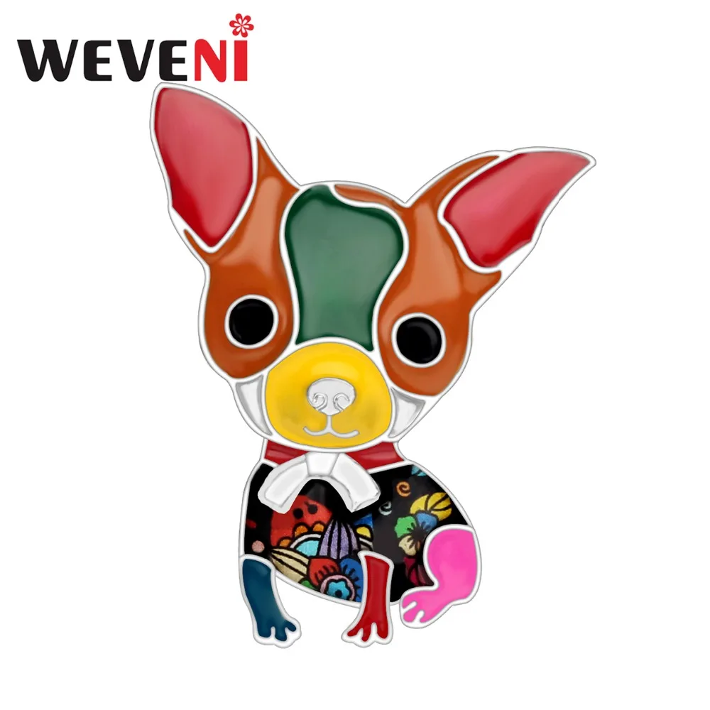 Эмалированный сплав WEVENI для чихуахуа искусственное животное из мультфильма