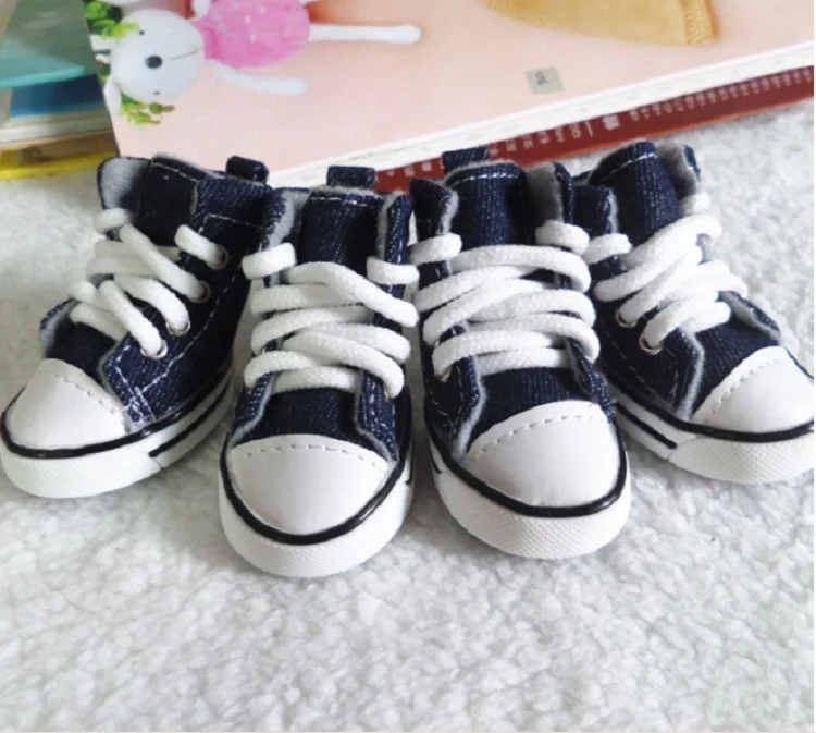J9 Новое поступление 4 шт./лот синий щенок собака джинсовая обувь Спортивная