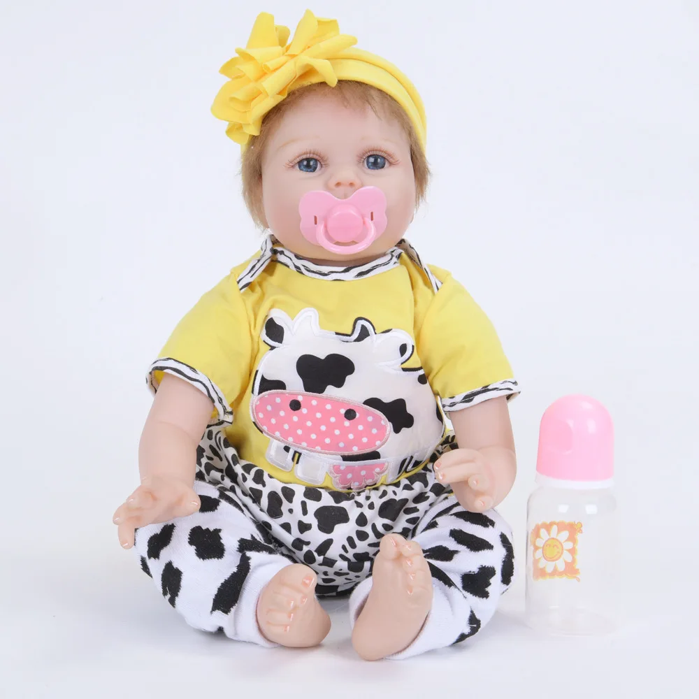 22 дюйма 55 см Реалистичная мягкая тела Кукла-реборн Девочка Мальчик Дом Игра Принцесса Подарок на День Рождения Игрушки-фигурки.