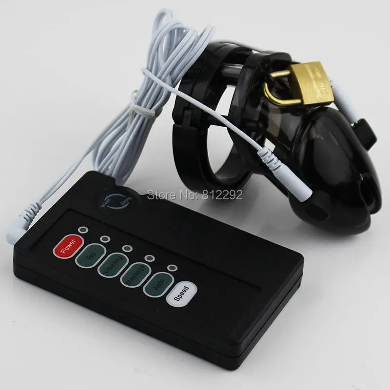 Новинка электро шок кольцо для фиксации пениса клетка члена электрическое