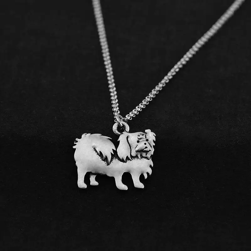 Ретро Хиппи 3D Пекинское Макси-ожерелье с подвеской Бохо собаки цепь аниме лучший