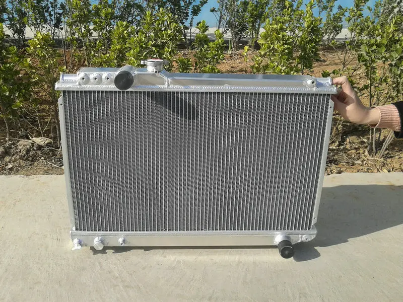High-performance Aluminum Radiator FOR Toyota Supra 3.0 Turbo MT MA70 MK3 SOARER MZ20 7MGT +TWO FAN | Автомобили и мотоциклы