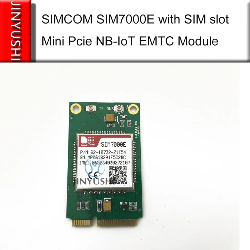JINYUSHI для SIMCOM SIM7000E со слотом для SIM-карты Mini Pcie B3/B8/B20 LTE CATM1 EMTC NB-IoT модуль, совместимый с SIM900 и SIM800F