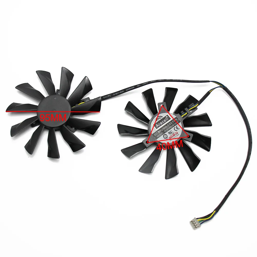 PLD10010B12HH 95 мм GTX780Ti 780 750Ti 660 760 вентилятор PLD10010S12HH 40 12 В 0 40a 4Pin для MSI R9 270X 280X 290 290X Twin Frozr