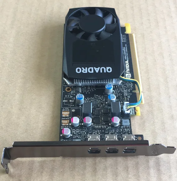 Leadtek NVIDIA Quadro P400 2 ГБ GDDR5/64 бит/32 Гбит/с CUDA Core 256 поддержка 5K графика профессиональная графика б/у 90% Новинка
