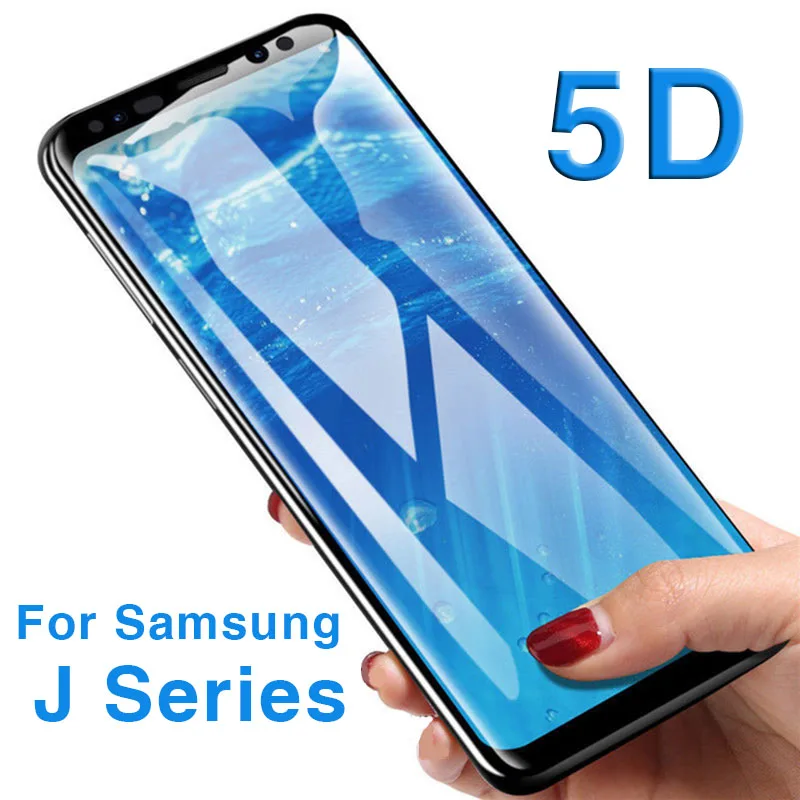 5d защитное Стекло для Samsung Galaxy J3, J5, J7 года J4 J6 J8 закалённое защитное стекло на J 3 5 7 для детей 4, 6, 8, 3j 5j 7j 4j 6j 8j пленка с уровнем твердости 9h