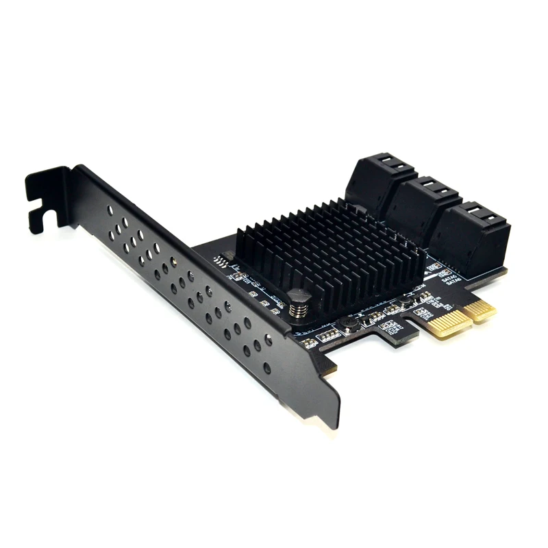 Чип Marvell 88SE9215, PCI Express SATA 3 PCIE SATA PCI-E PCI E SATA карта/расширения/контроллера/концентратора/порта мультипликатора SATA 3,0 SATA3
