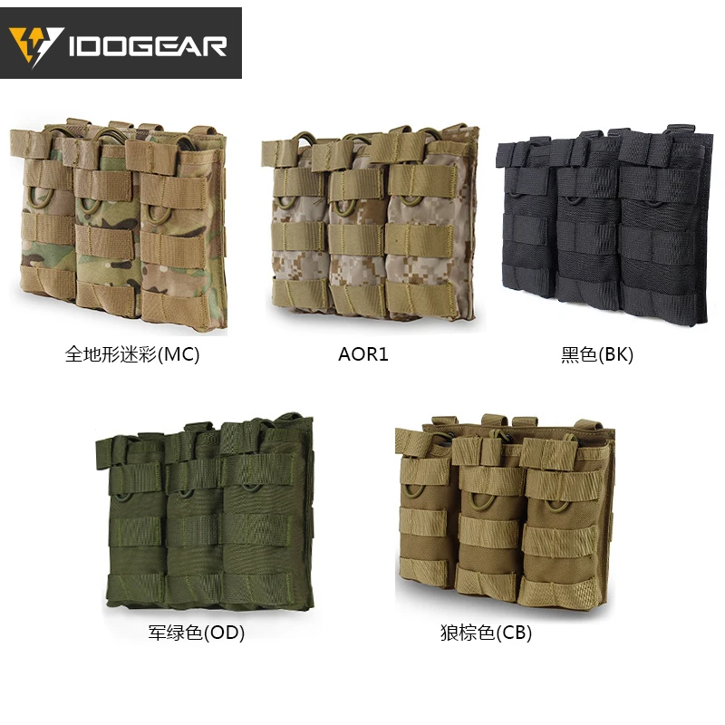 IDOGEAR подсумок, Molle, тройной подсумок, модульный подсумок для 5,56, Боевая обязанность, Wargame, для активного отдыха, 3533