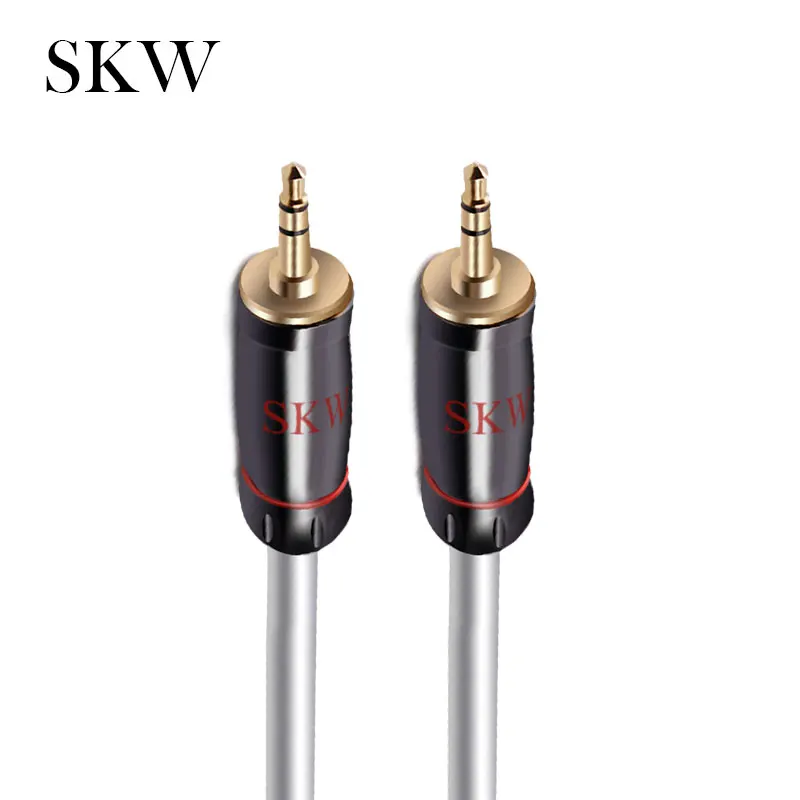 Кабель AUX SKW с разъемом 3 5 мм на разъем 1 м 0 2 8 10 15 портативный CD и MP3 плеер для