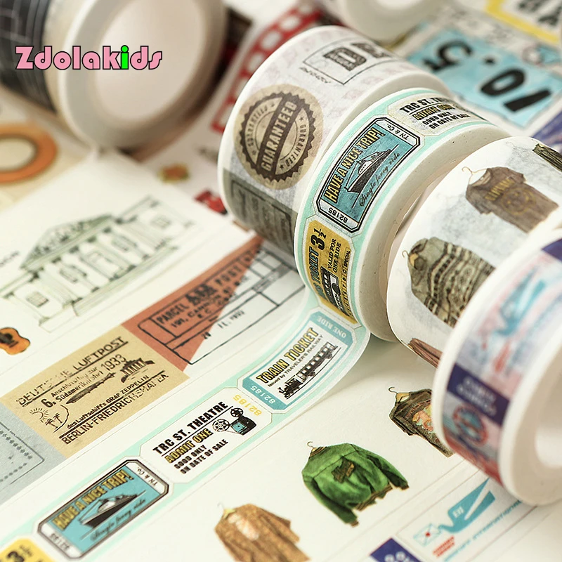 Винтажная жизненная дорожная Васи лента сделай сам украшение для скрапбукинга