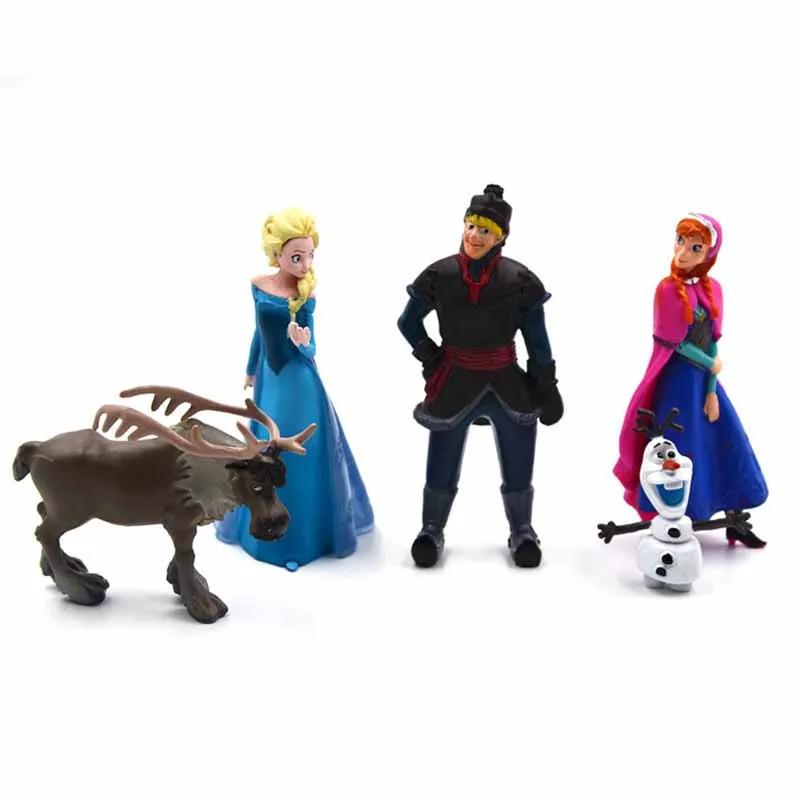 5 шт./компл. disney рисунок с изображением Эльзы из мультфильма «Холодное сердце» Анной, один piecee фигурки принцесса игрушка принца для мальчиков Игрушки для детей 2DS04