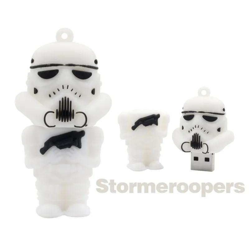 USB флеш накопитель Darth Maul черный/белый Вейдер R2D2 Robot Boba Yoda u диск флешка Creativo карта