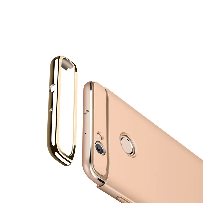 Чехол для Huawei P9 Lite 2017 Honor 8 задняя крышка 3 в 1 металлические Матовые шелковистые