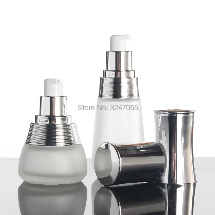 10 шт 120ml100ml45ml30ml стеклянная косметическая бутылка для лосьона пустая портативная