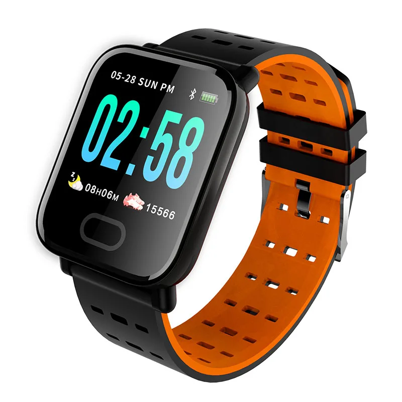 M20 Smartwatch Men Women Watch Real Time HR Blood Oxygen Pressure Monitor Long Standby 1.3&quot HD screen Sport PK Q1 P68 | Электроника