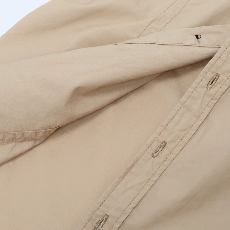 Мужская хлопковая рубашка с коротким рукавом в стиле милитари|brand men shirts|men brand