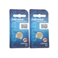 renata 2x cr1620 3v battery limno2 button coin batteries