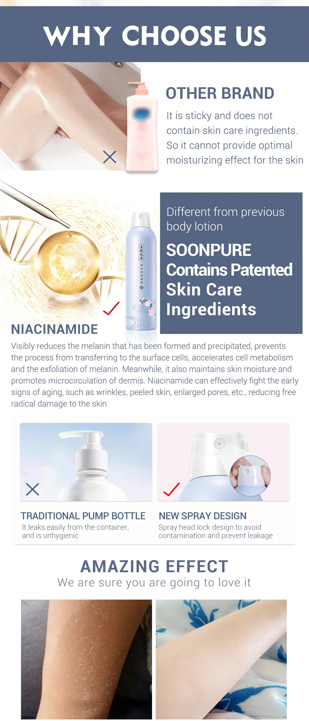 Крем для макияжа soonpure стиль спрей крем для тела увлажняющий лосьон для тела отбеливающий ремонт питательный нестареющий против трещин красота уход за кожей