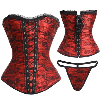 Strappy Red Сексуальный женский корсет в стиле стимпанк, готический корсет размера плюс, корсеты на шнуровке с косточками, Бюстье на талии, корсеты для коррекции фигуры, S-6XL - Цвет: Strappy Red