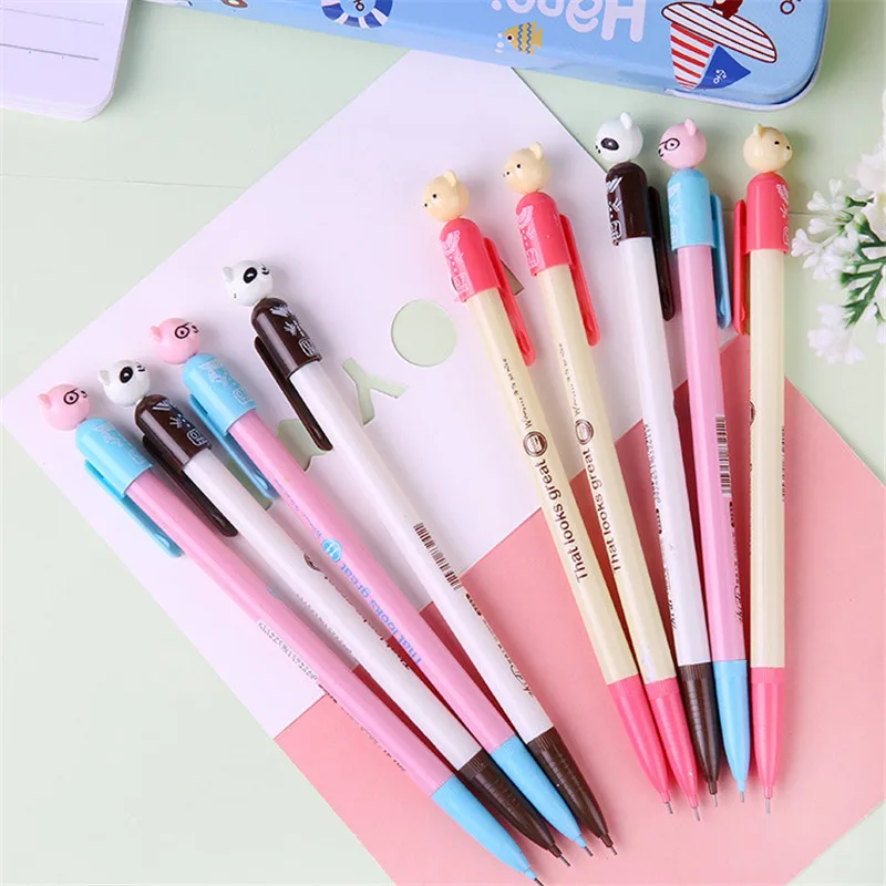 3 шт. Корейский мультфильм кролик Забавный механический карандаш 0 7 мм Kawaii