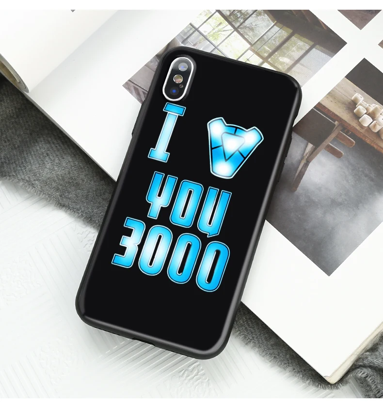 Железный человек I love you 3000 чехол для телефона iPhone X 7 Plus XS Мстители эндшпиль