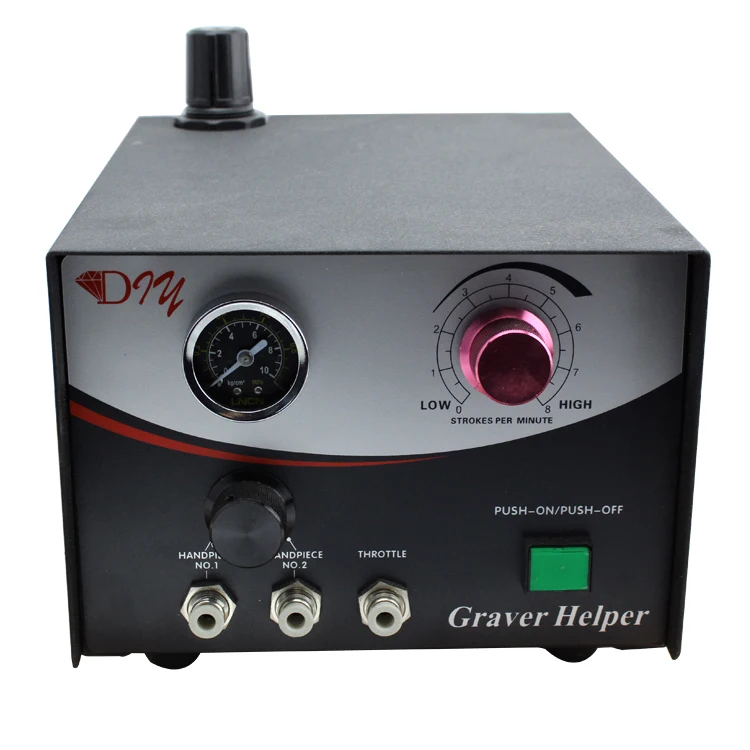 Двухсторонний пневматический гравировальный станок с рукояткой две работы|handle