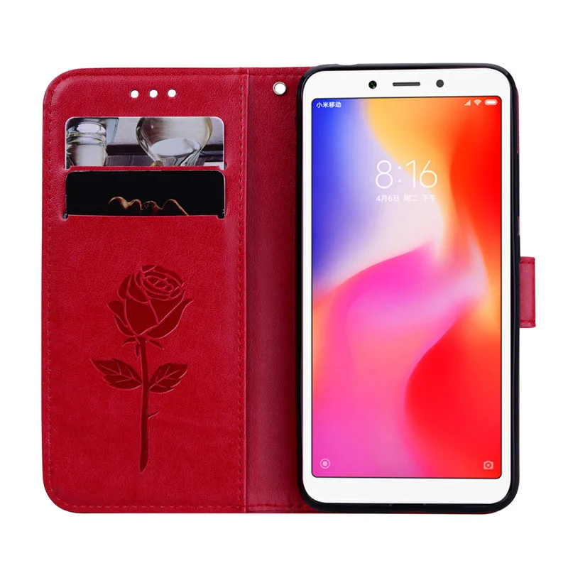 Чехол для Xiaomi Redmi 6A силиконовый чехол Кожаный флип ksiomi xiomi xiaomei 6 A6 A