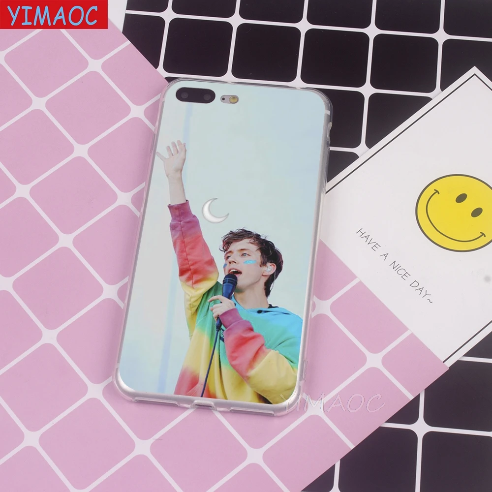 Мягкий чехол YIMAOC Troye Sivan TRXYE из ТПУ и силикона для iPhone 8 7 6 6S Plus 5 5S SE X XR XS 11 Pro Max |